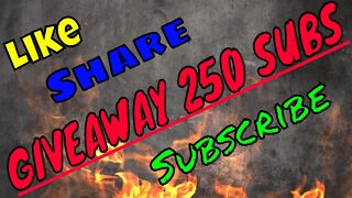 GIVEAWAY @ 250 SUBS !!!!!!