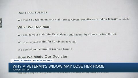 Why a veteran's widow may lose her home