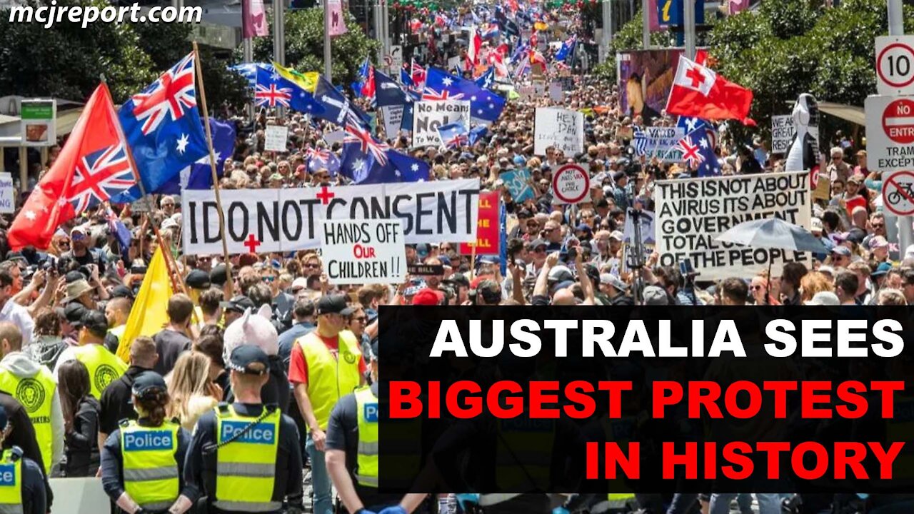 Australia mass protest 20.11.21