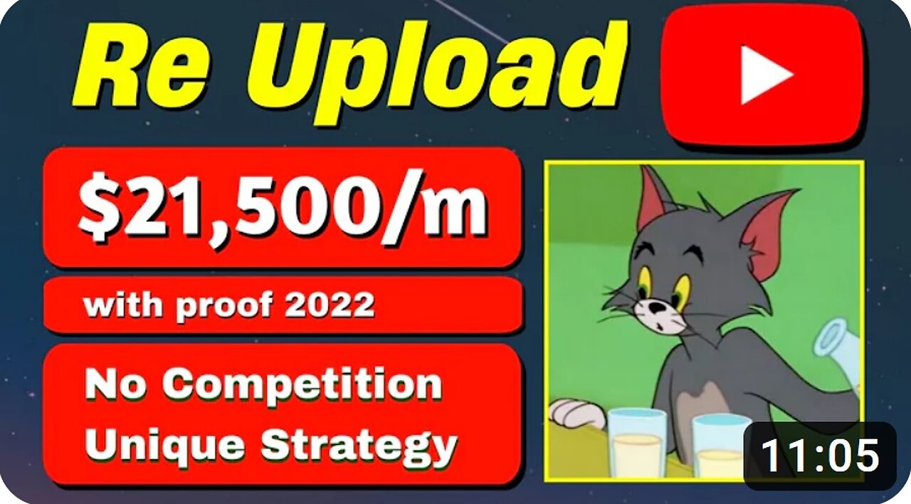 See! i Earned ₹408,872🤑 | Copy Paste Tom & Jerry cartoon on YouTube | Unique Income