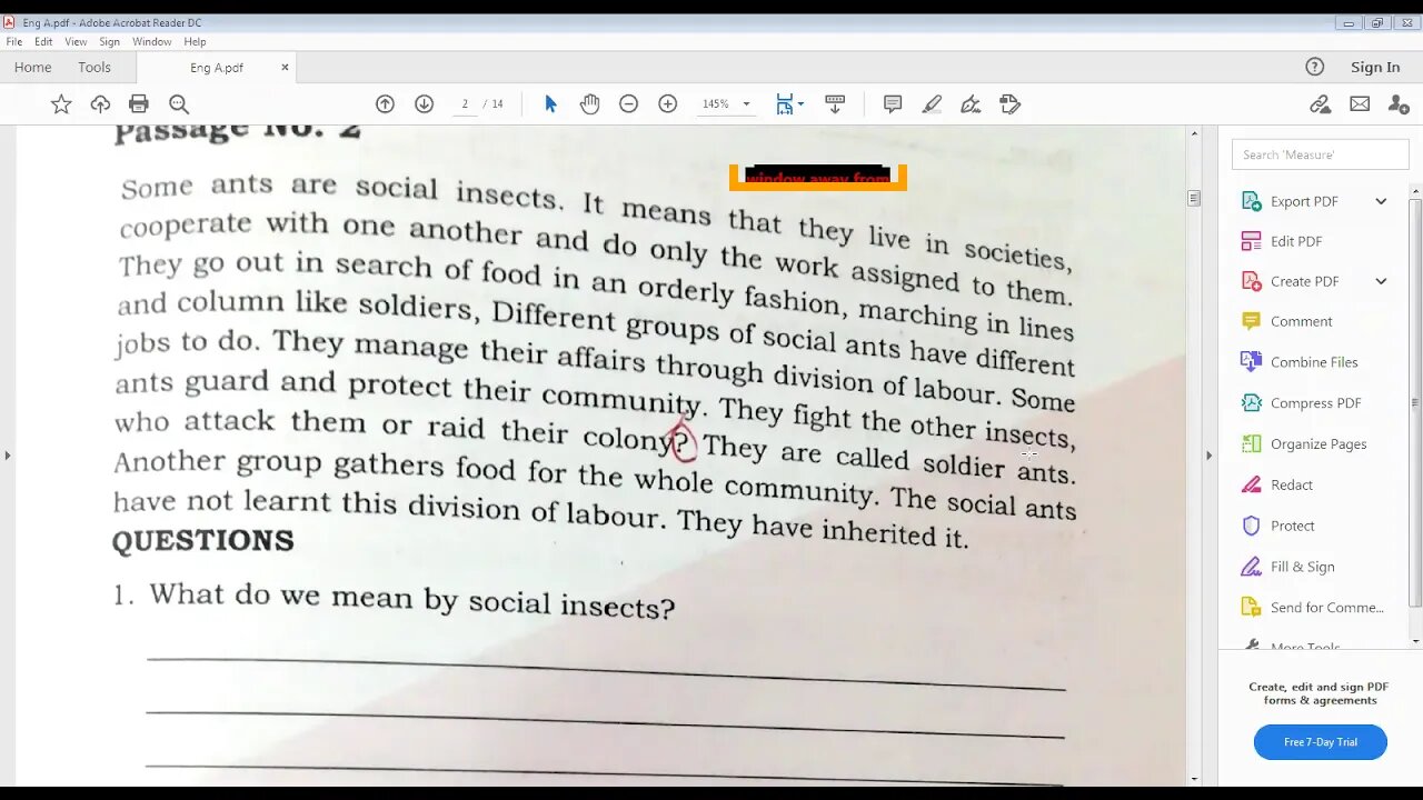 CLASS 7 ENGLISH A 04012021