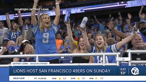 Lions host San Francisco 49ers on Sunday