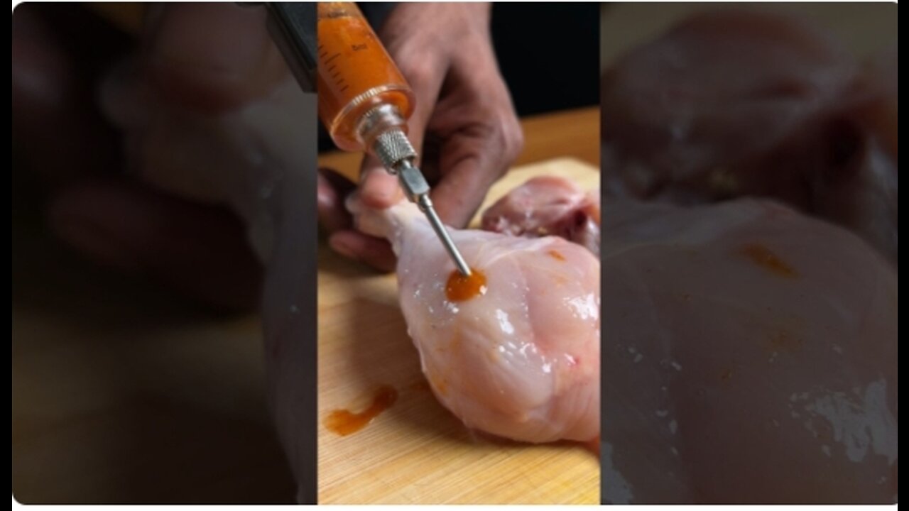 Infused Fried Chicken #shorts chicken food video