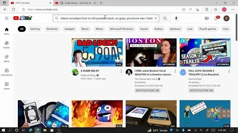 How to back old youtube layout