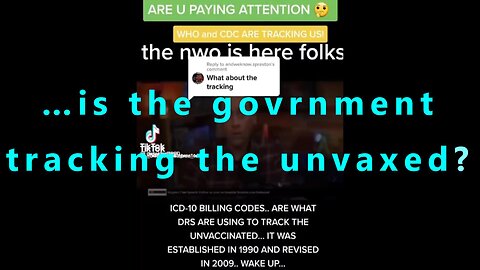 …is the government tracking the unvaxed?