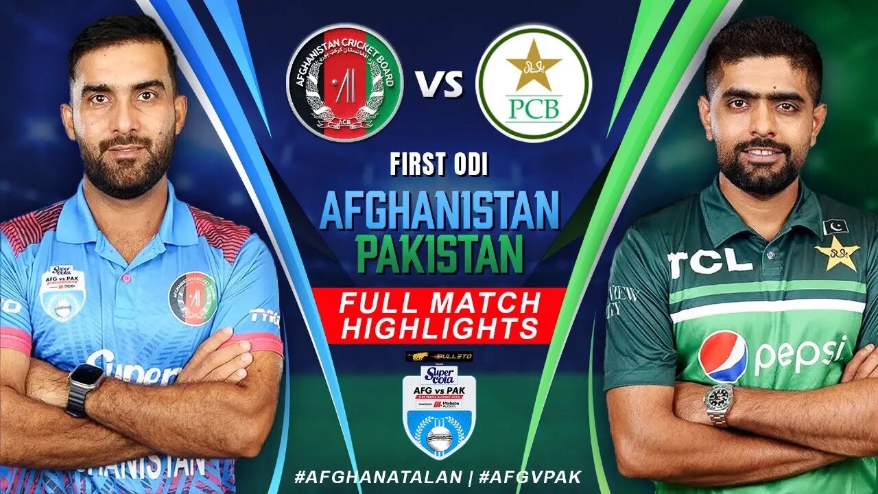 Pak vs afg 1st oddi highlights 2023