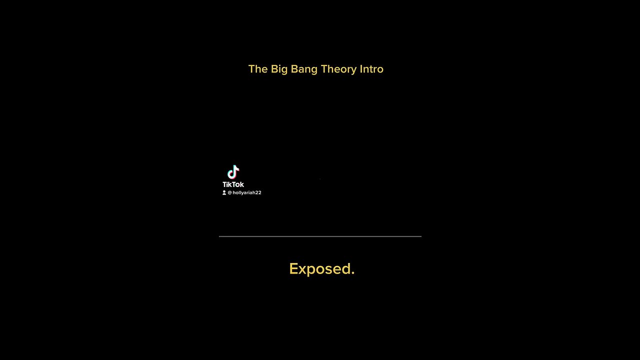 Big Bang Theory Theme song Exposed.