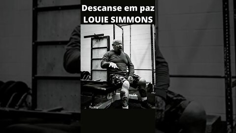 R.I.P. LOUIE SIMMONS - DIA DURO PARA O POWERLIFTING #Shorts