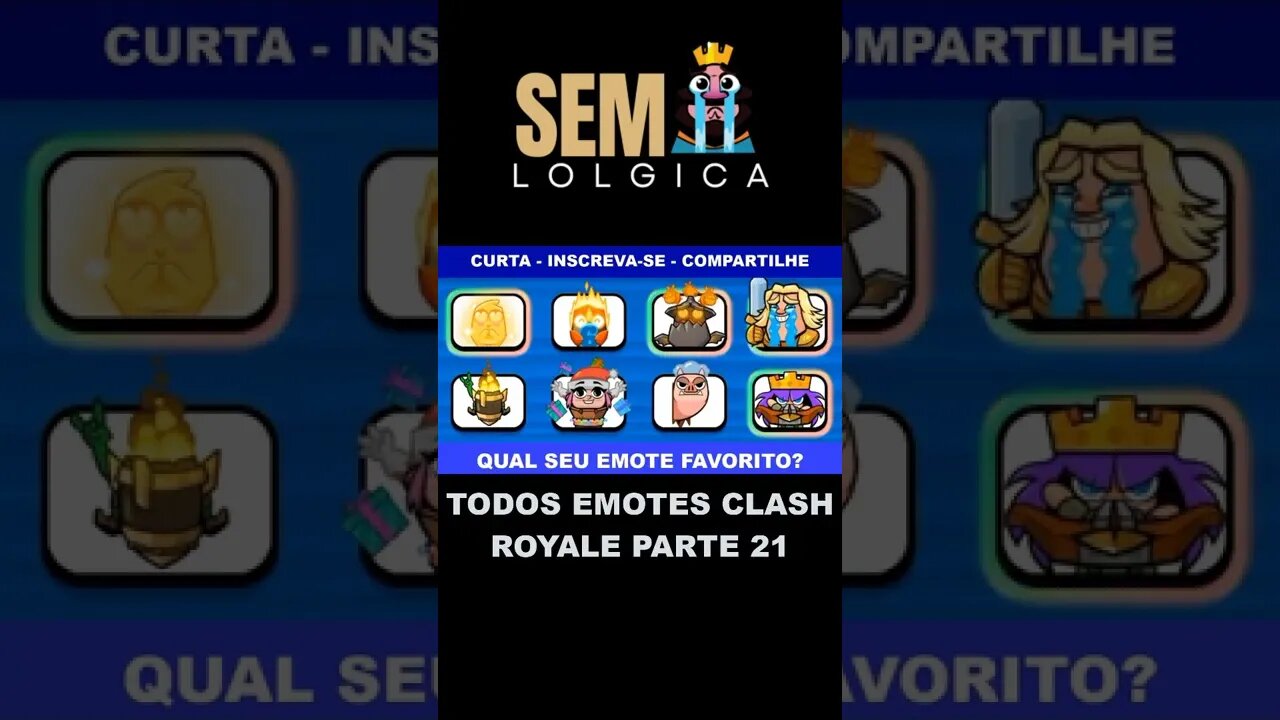 TODOS EMOTES CLASH ROYALE PARTE 21