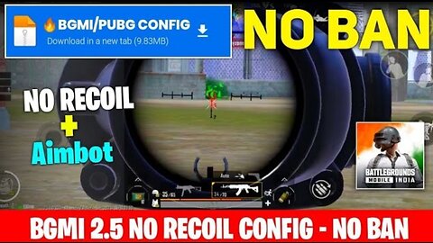 BGMI NO RECOIL CONFIG 2.7 | NO, RECOIL OBB 2.7 UPDATE | PUBG MOBILE 2.7 NO RECOIL CONFIG | NO GRASS