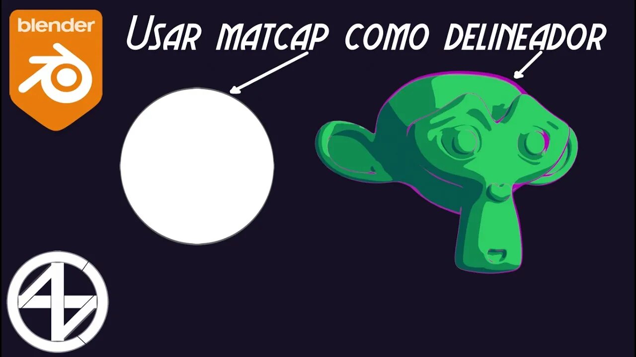 Blender: Como usar una matcap en un material y usarlo como delineador