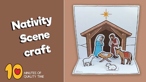 The Nativity Scene 3D Craft