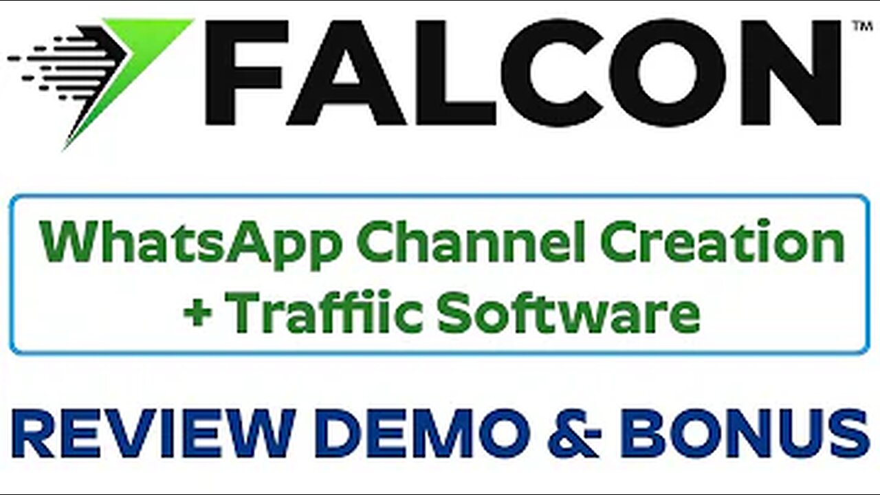 Falcon Review Demo Bonus - AI WhatsApp Channel and Community Builder App