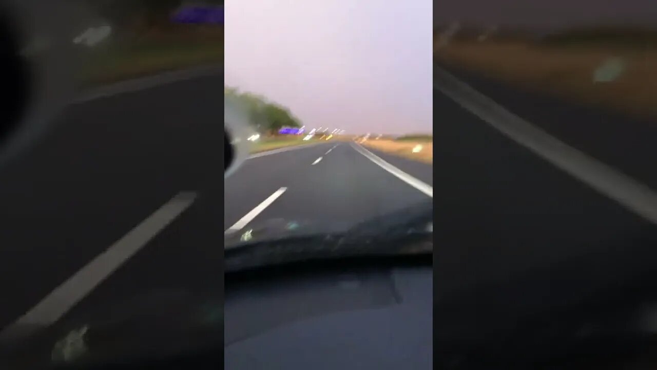 Dubbele regenboog op de A58