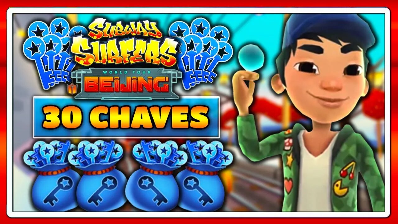 Subway Surfers Beijing 2020 | Ganhando 30 Chaves