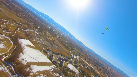 FPV Chasing Paramotors