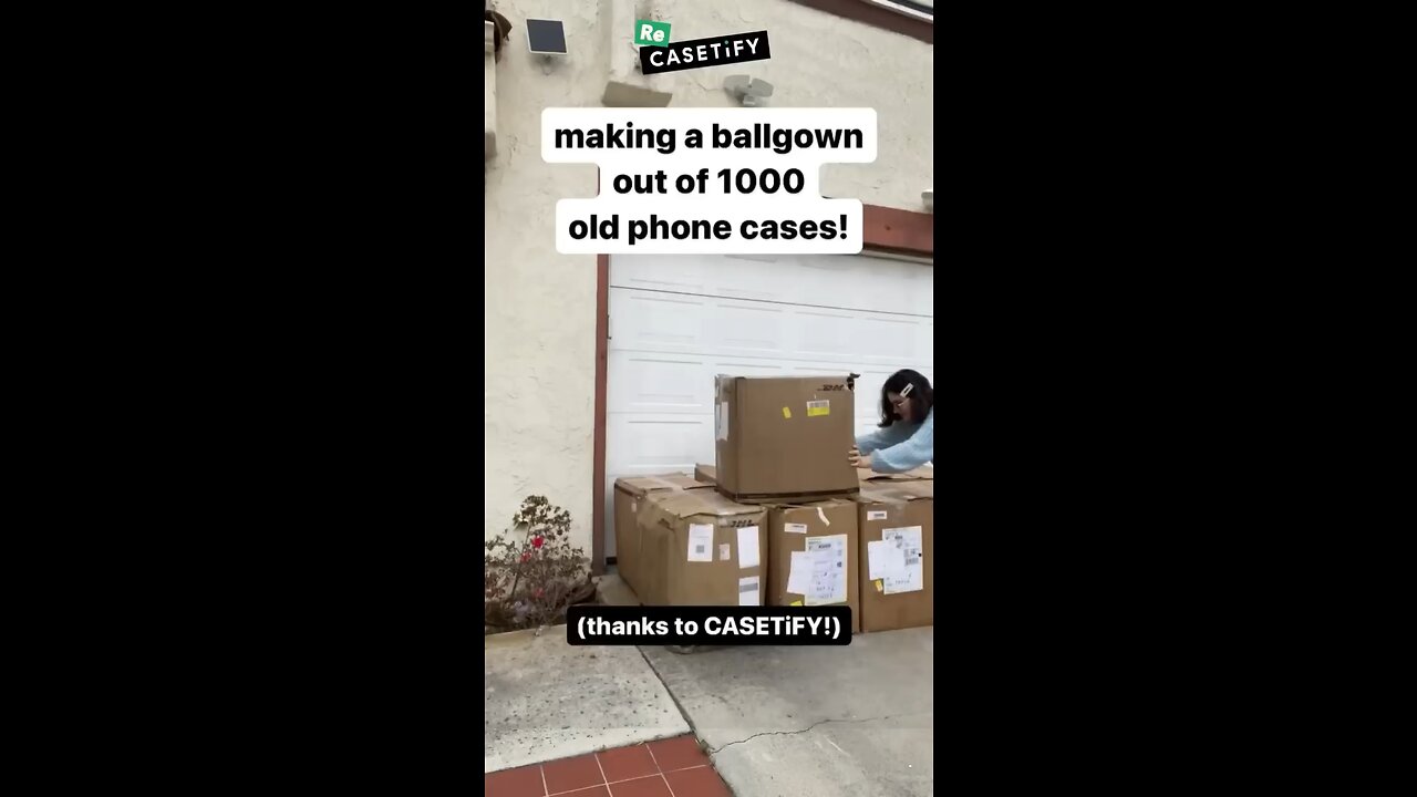 Making a ballgown out of 1000 old phone cases