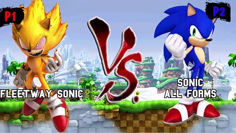 Fleetway Sonic & Hyper Sonic VS Sonic all forms & Shadic all forms I Sonic Battle Mugen v3