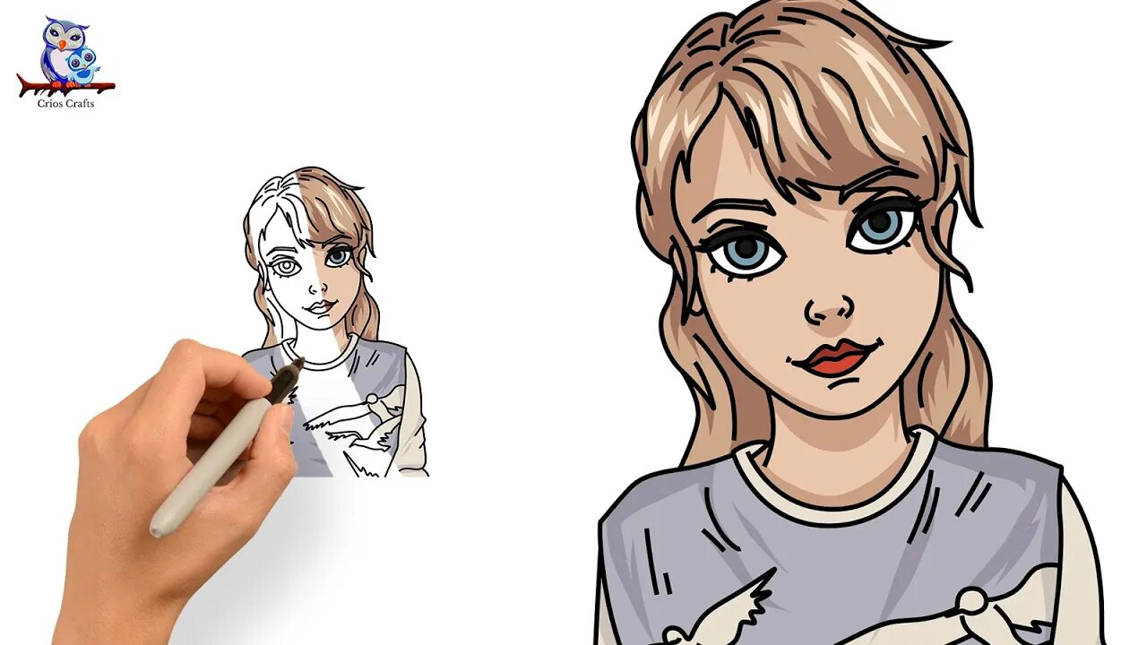 How To Draw Taylor Swift 1989 - Tutorial