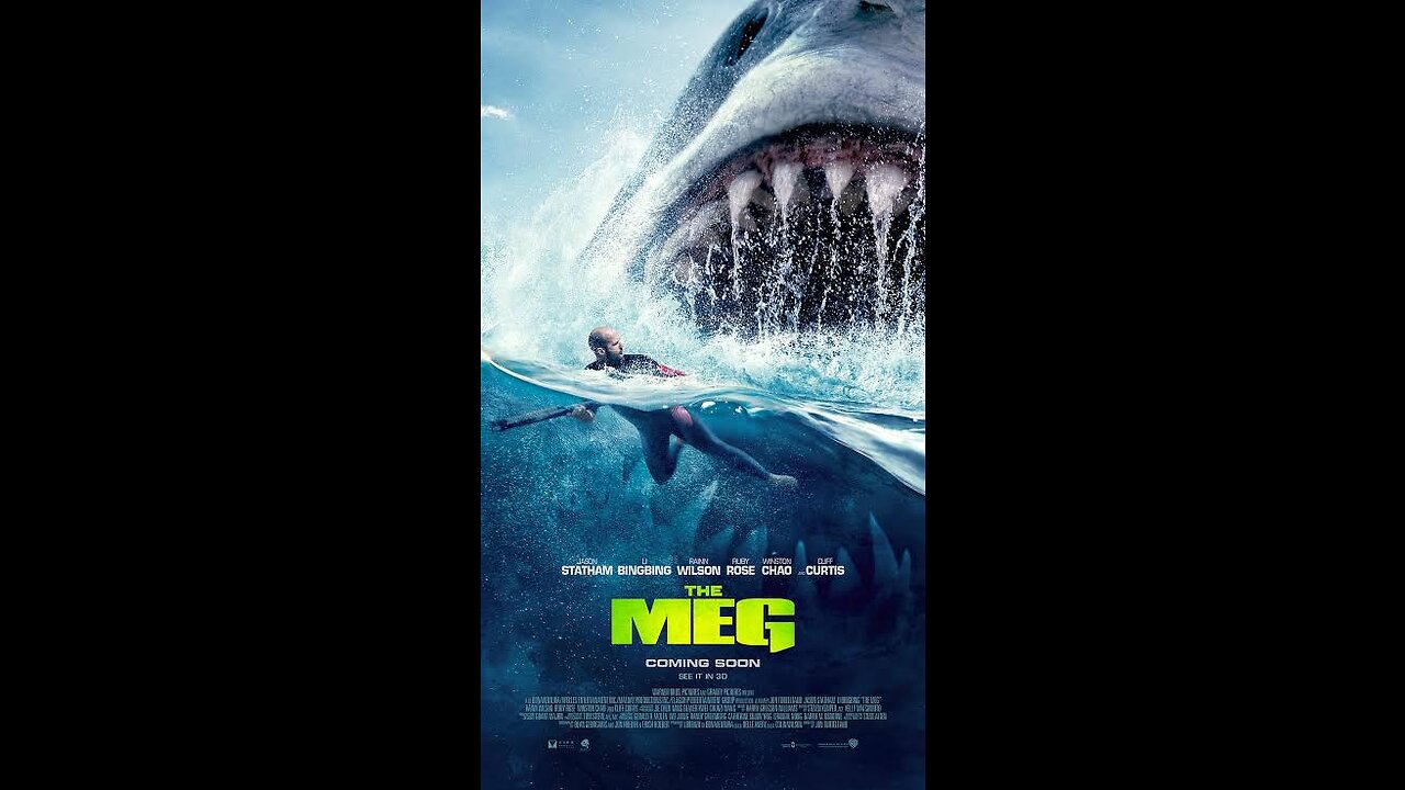 Megalodon chases jonas scene | MEG 2 THE TRENCH (2023) action, movie clip hd