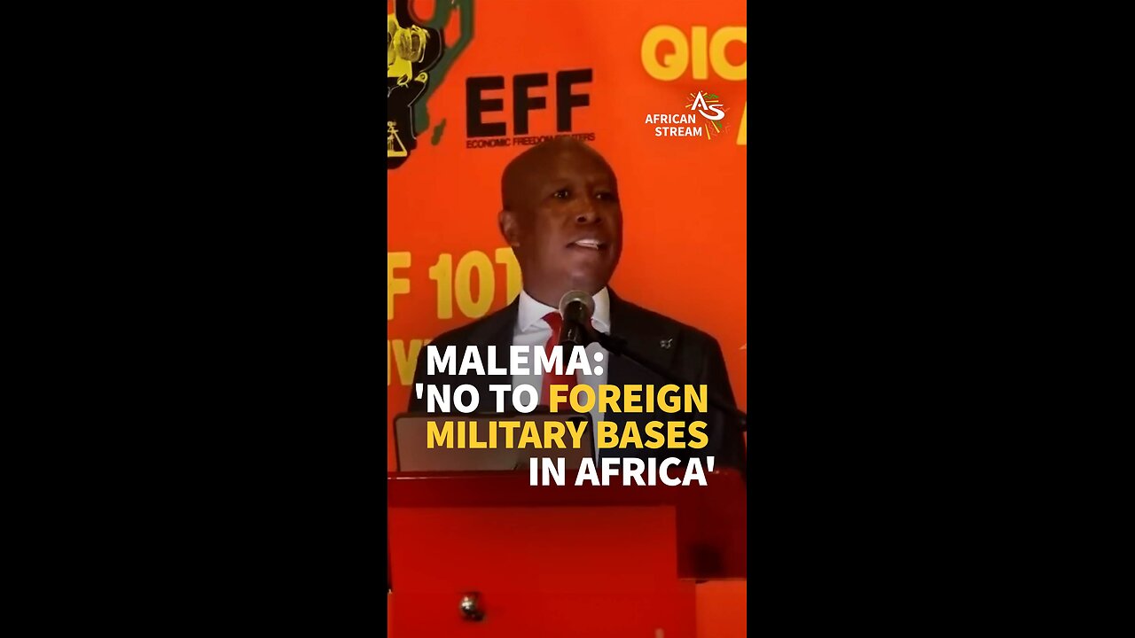 Malema: 'No To Foreign Military Bases In Africa'