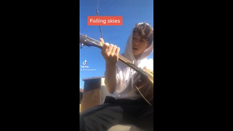 “Falling skies” acoustic cover in the garden