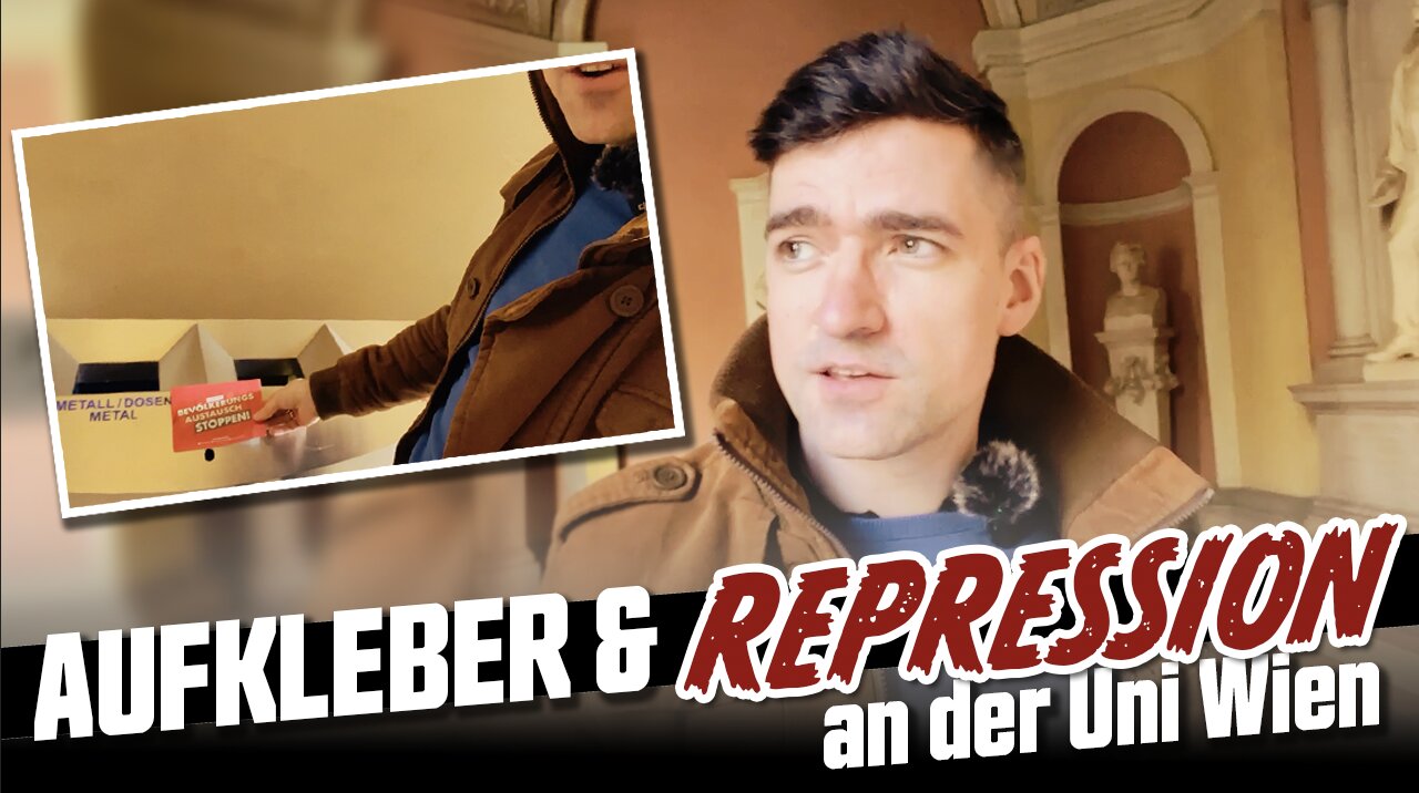 Aufkleber, Repression & 2 Klagen - Ein Unirundgang