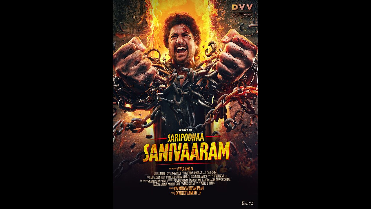 Saripodha Sanivaram title announcement video