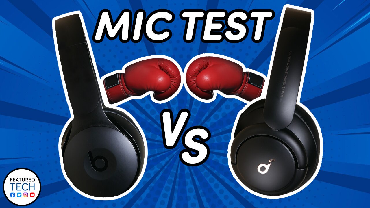 Beats Solo Pro vs Soundcore Life Q30 Mic Test | Featured Tech (2021)