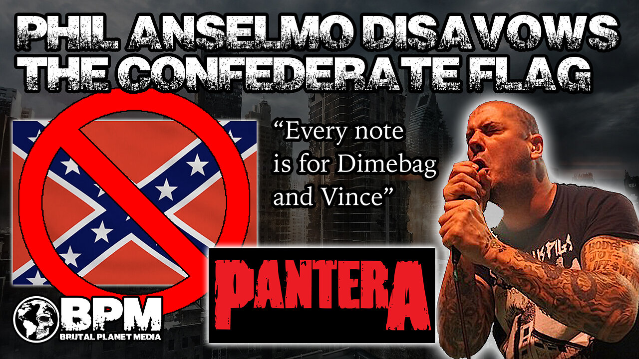 Phil Anselmo Disavows Confederate Flag "Every Note is for Dime & Vince"