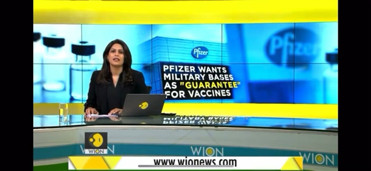 Pfizer wants Army Bases?