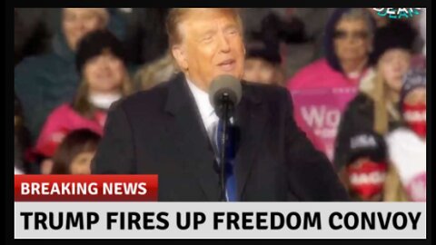 BREAKING NEWS!!! President Trump Appears And FIRES UP Freedom Convoy At Ottawa Canada Rally!!
