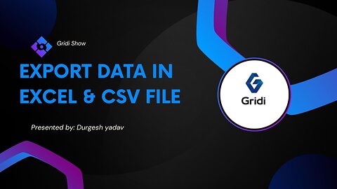 Export data in Excel & CSV file from the browser using javascript |check discription for source code