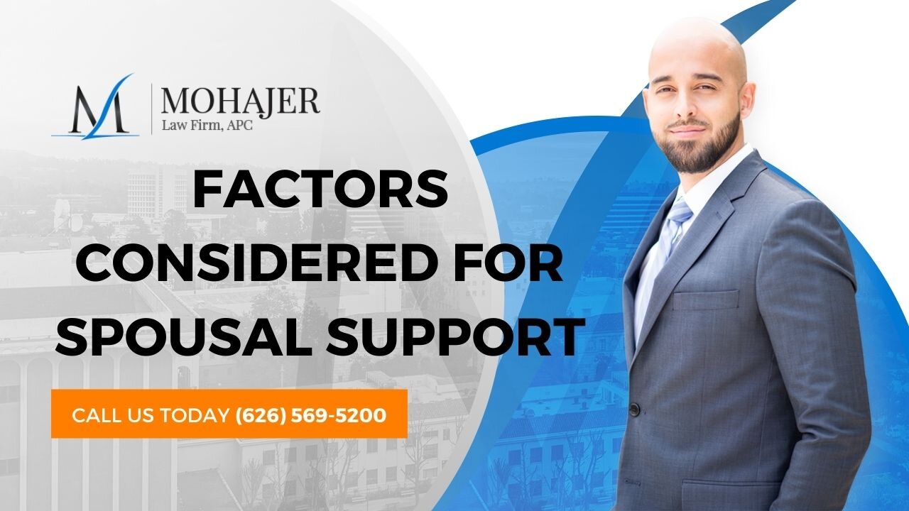 Factors Considered for Spousal Support