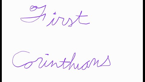 First Corinthians