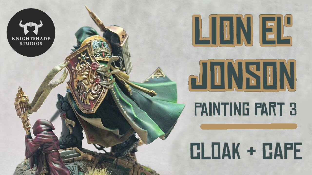 Lion El Jonson Painting Pt. 3 Cloak and Cape