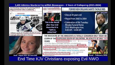 2,400 Athletes Murdered by mRNA Bioweapon - 3 Years of Collapsing (2021-2024)