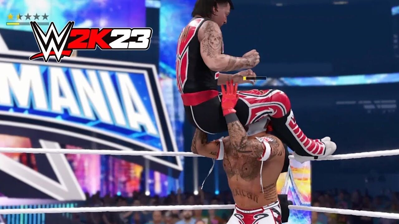 Rey Mysterio vs Dominik Mysterio Family Mat for Mysterio Name in front of all Family Wrestlemania 39