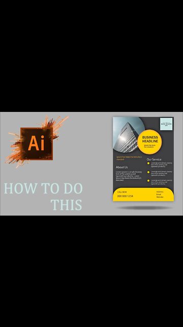 How to make a Business Flyer Template | Adobe Illustrator cc 2022