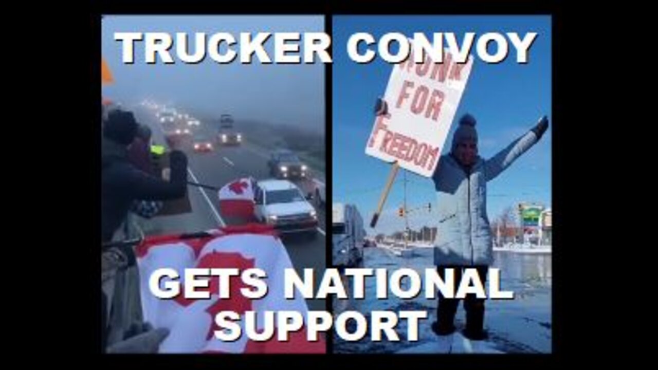 Canadians Supporting the Trucker Convoy Heading Towards Ottawa (Compilation) | Jan 23rd 2022