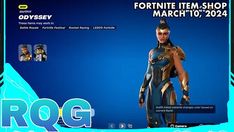 "NEW" ODYSSEY SKIN IS HERE+NFL SKINS! FORTNITE ITEM SHOP (March 10, 2024)