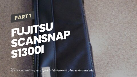 Fujitsu ScanSnap S1300i Portable Color Duplex Document Scanner for Mac and PC