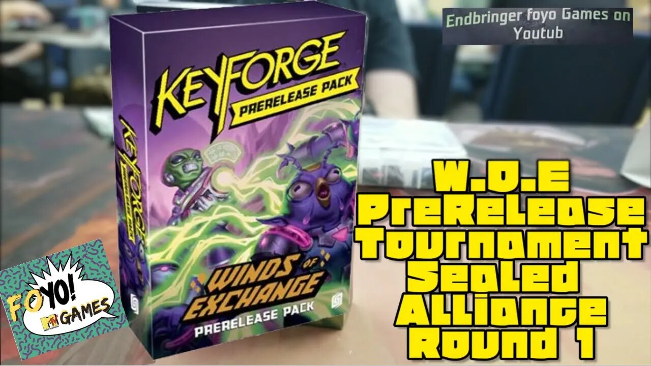 Keyforge Winds Of Exchange Prerelease Round 1 (& making Alliance Deck)