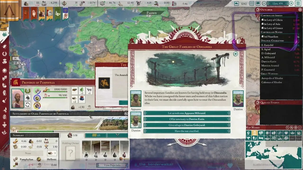 Spartan-Macedonian Force Pushes Egypt out of Greece Poncho Villa Streams Imperator Rome 2022-07-31
