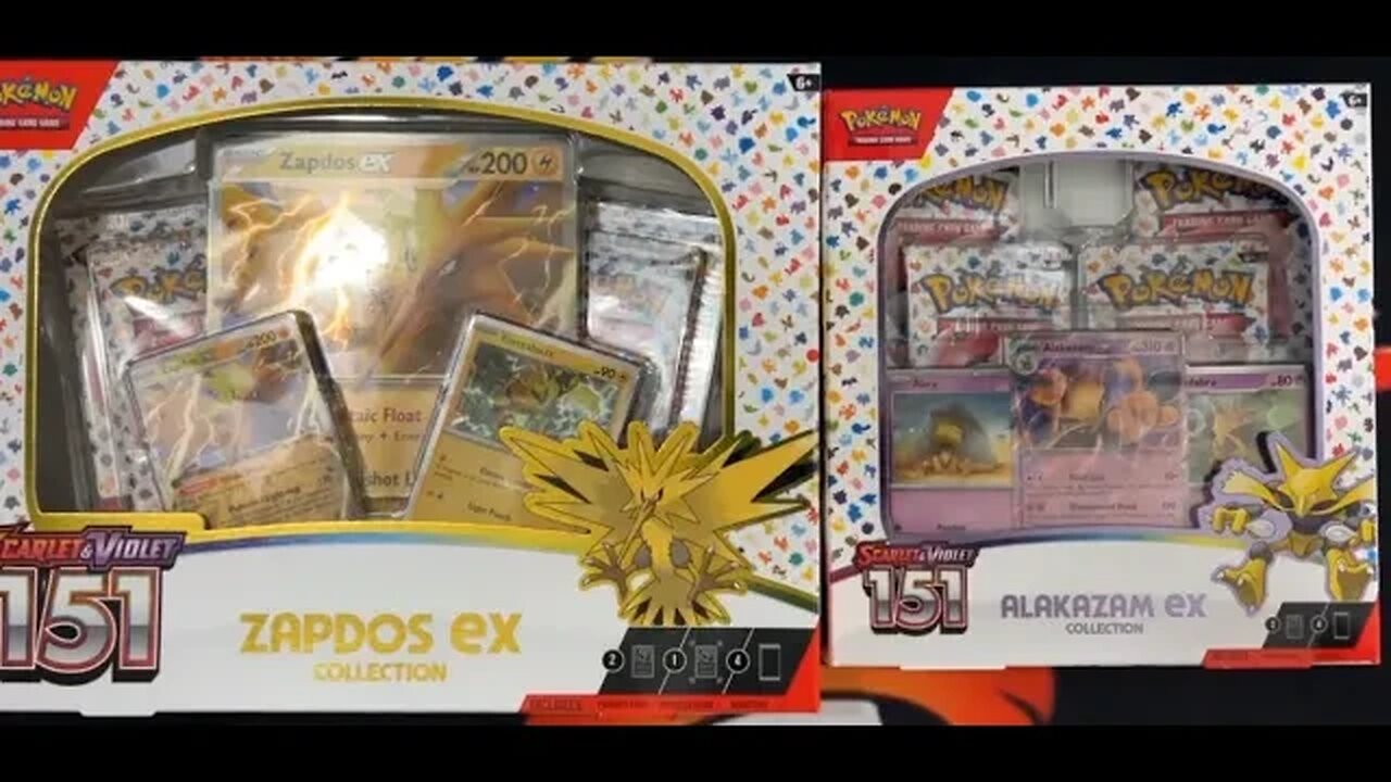 Zapdos and Alakazam EX Collection box