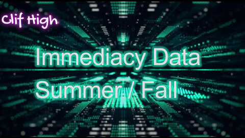 CLIF HIGH - Immediacy Data Summer/Fall