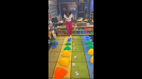 Classroom activity alert! 💡 Use our stepping stones 🌈🪨 for an active element!