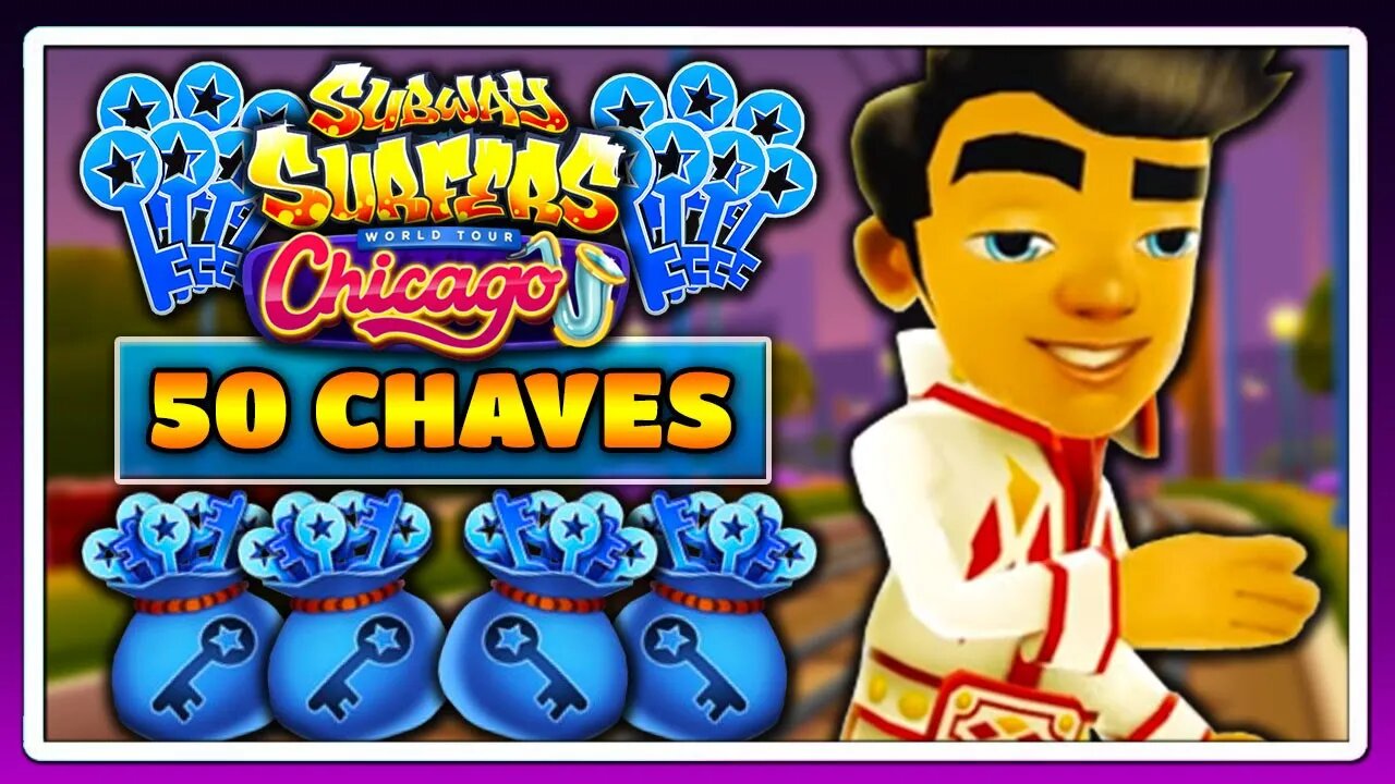 Subway Surfers Chicago 2019 | Ganhando 50 Chaves