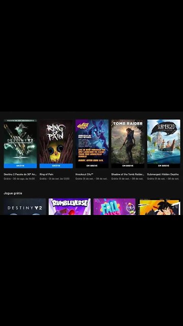 Jogos grátis na Epic Games: Shadow of the Tomb Raider Definitive Edition e + em breve