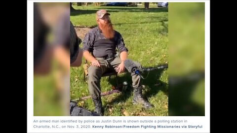 Trump supporter(Justin Dunn) tries 'voter intimidation'